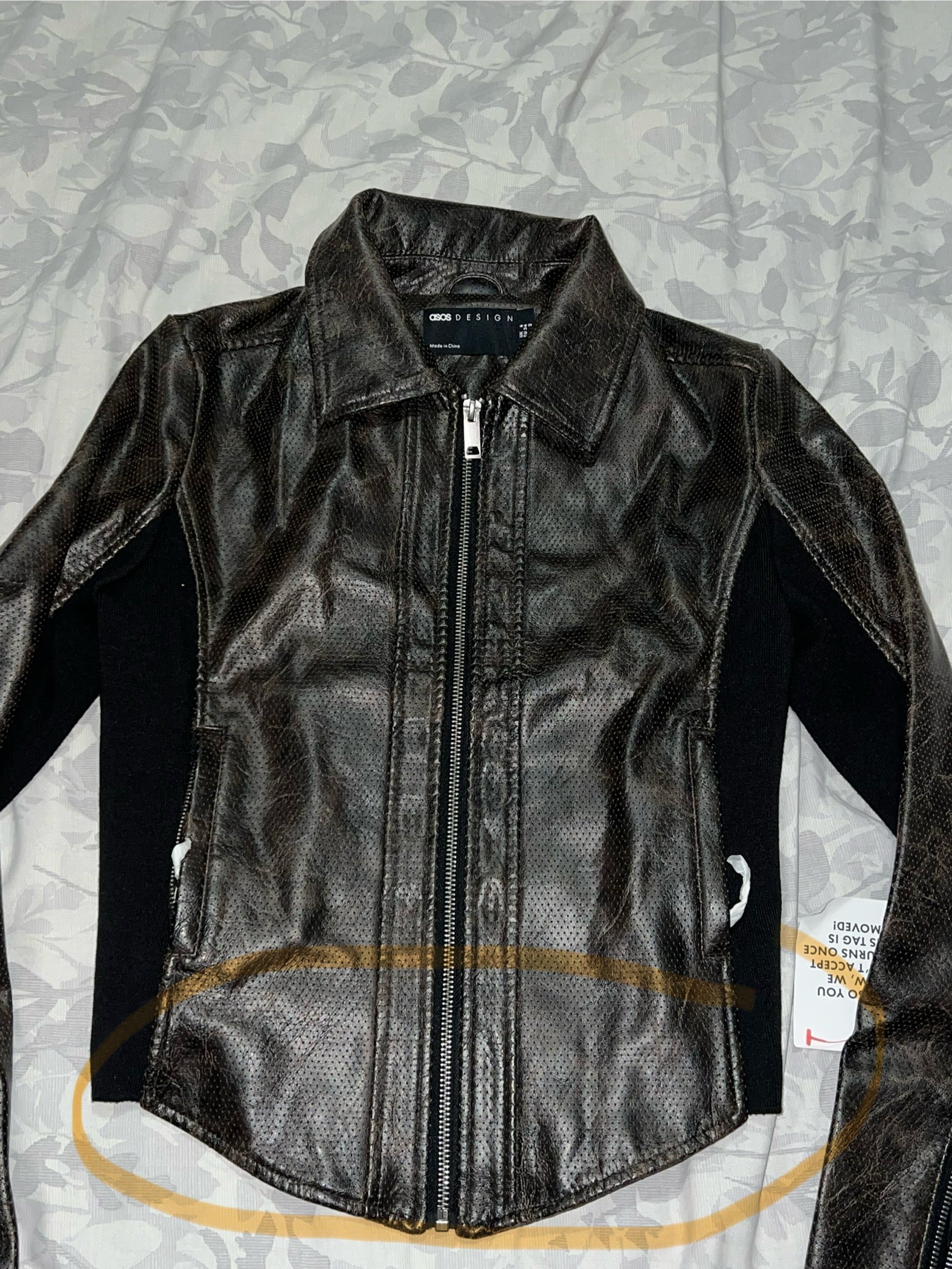 Sowachi Custom Sadika Begum Leather Jacket